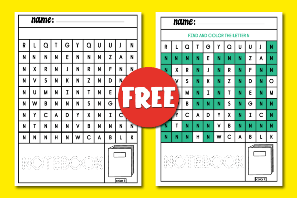 Back to School Alphabet Maze Puzzle N