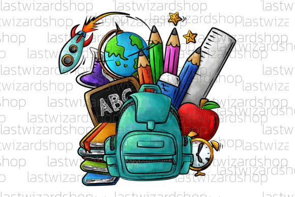 Back to School Item Png Sublimation