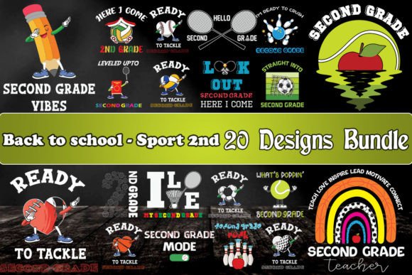 Back to School Sport 2nd 20 Designs