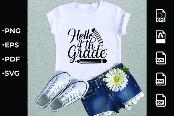 Back to School Svg Design, Hello, 4th-Grade: A Strategic Tool for Creative and Practical Use