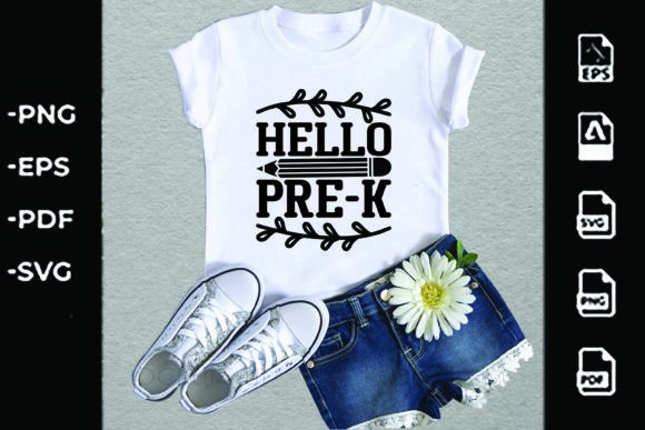 Back to School SVG Design, Hello PRE-K