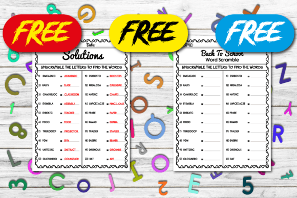 Back to School Word Scramble for Kids: A Fun and Effective Learning Tool