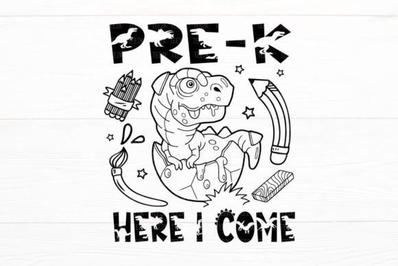 Pre-k Here I Come Dino Back to School