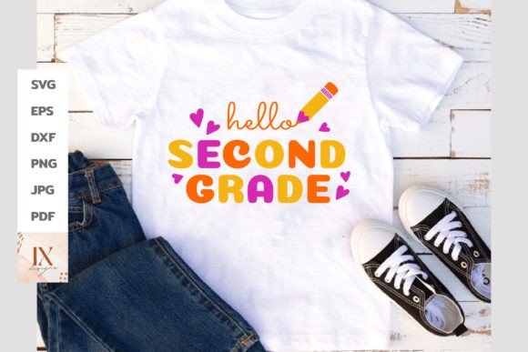 Second Grade SVG, Hello Back to School: A Versatile Resource for Educators and Parents