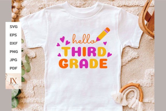 Third Grade SVG, Hello Back to School: A Creative Tool for Modern Designers