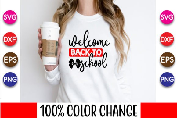 Welcome Back to School Svg Quotes Design: A Versatile and High-Quality Creative Resource